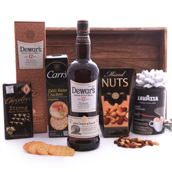 Dewars Savory Treats and Coffee Basket to Luxembourg