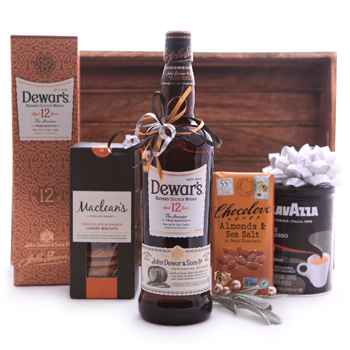 Dewars Whisky Coffee and Sweets Gift to Ghana
