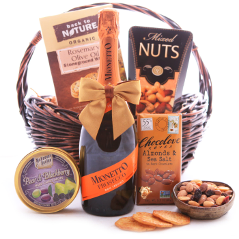 Sweet and Savory Prosecco Basket to Chad