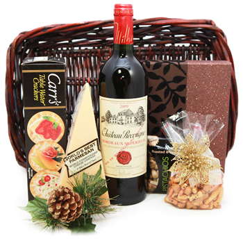 Simply Classic Wine Basket to French Guiana