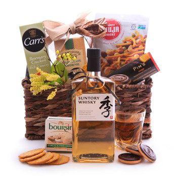 Sweet and Savory Japanese Whisky Basket to Macao