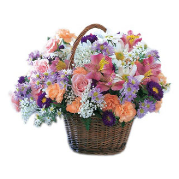 Blooming Extravaganza Flower Basket to Burundi