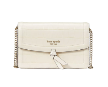 Kate Spade Knott Croc-embossed Flap Crossbody to Austria