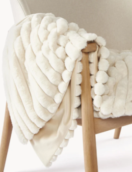 Lovey Soft Faux Fur Throw to Germany