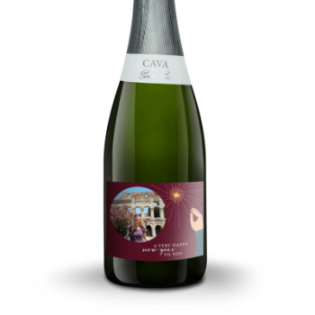 Personalized Cava Palau Sparkling Wine to Finland