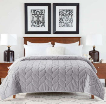 Waverly Cozy Down Alternative Fleece Bed Blanket to United States